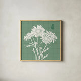 Spring Delight V by Anne Tavoletti. Shown in a natural wood glass frame for a timeless modern aesthetic. Available as an archival giclee rolled canvas, fine art paper, or poster print. SKU 92084a.
