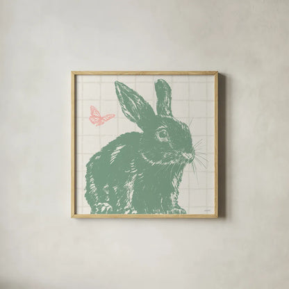 Spring Delight VI by Anne Tavoletti. Shown in a natural wood glass frame for a timeless modern aesthetic. Available as an archival giclee rolled canvas, fine art paper, or poster print. SKU 92085a.