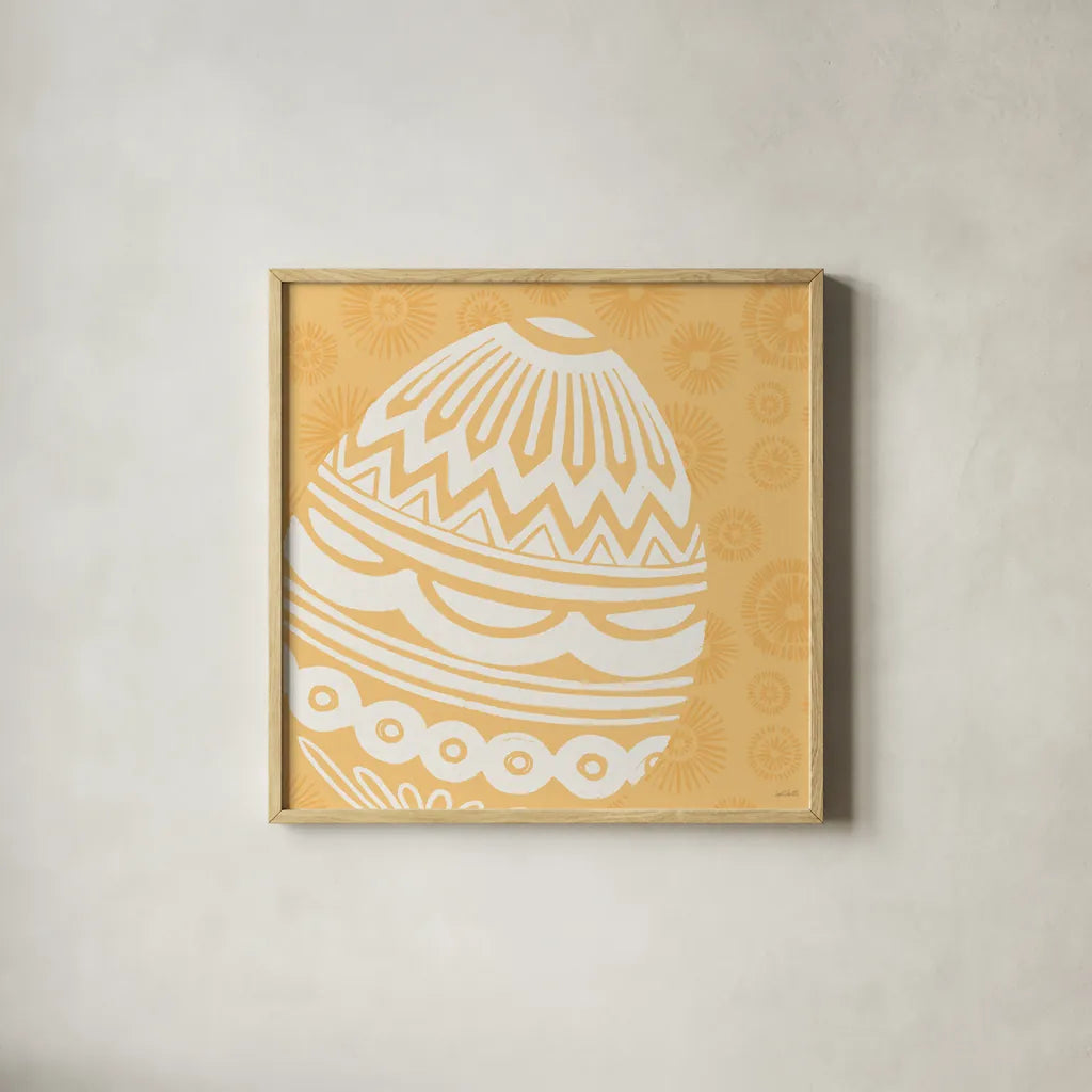 Spring Delight VIII by Anne Tavoletti. Shown in a natural wood glass frame for a timeless modern aesthetic. Available as an archival giclee rolled canvas, fine art paper, or poster print. SKU 92087a.