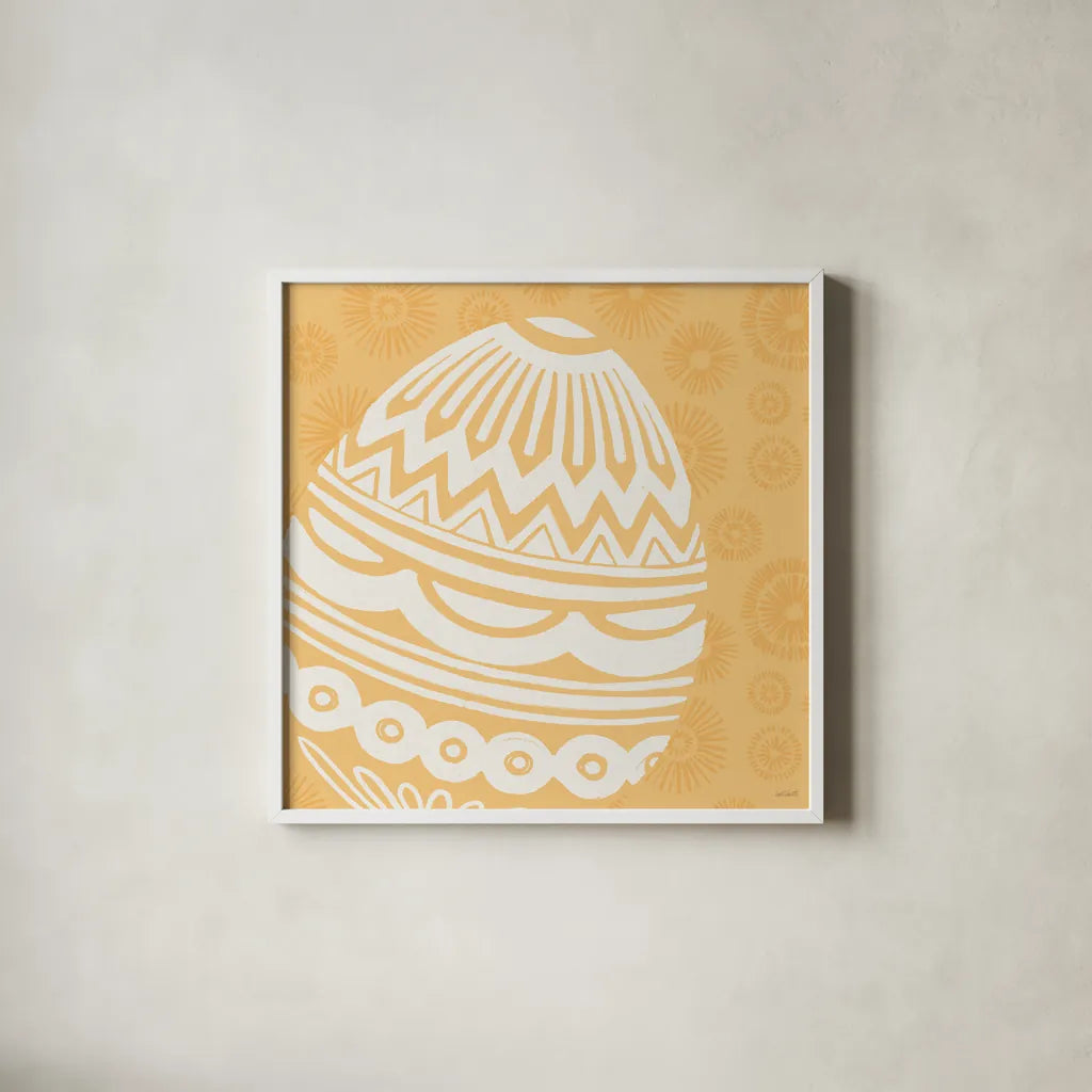 Spring Delight VIII by Anne Tavoletti. Shown in a crisp white glass frame for a clean and minimalist style. Available as an archival giclee rolled canvas, fine art paper, or poster print. SKU 92087a.