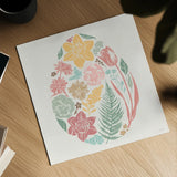 Spring Delight XI by Anne Tavoletti. Shown as a detailed flat fine art print, highlighting archival giclee quality. Available as an archival giclee rolled canvas, fine art paper, or poster print. SKU 92090a.