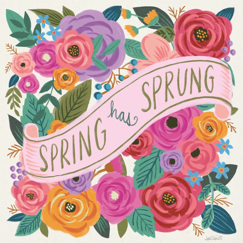 Spring Has Sprung I by Anne Tavoletti. SKU 63171a. Archival Giclee Fine art print for wall decor.