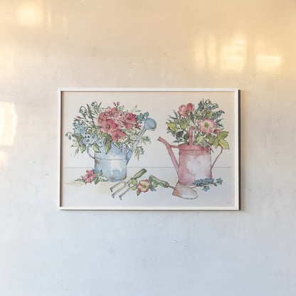 Spring Season I by Anne Tavoletti. shown as a paper print in a white frame. Available as a archival giclee rolled canvas, fine art paper, or poster print. SKU 78437i.