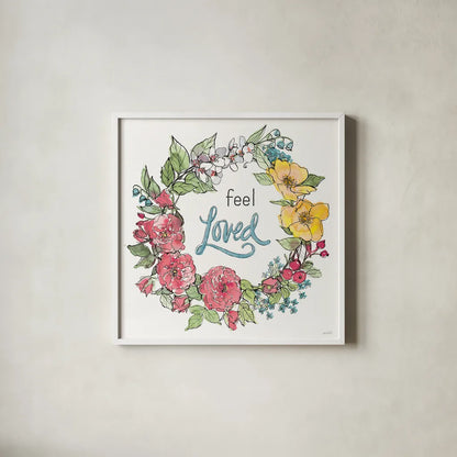 Spring Season VIII by Anne Tavoletti. Shown in a crisp white glass frame for a clean and minimalist style. Available as an archival giclee rolled canvas, fine art paper, or poster print. SKU 78444a.