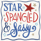 Star Spangled Sayings I by Anne Tavoletti. SKU 85904a. Archival Giclee Fine art print for wall decor.