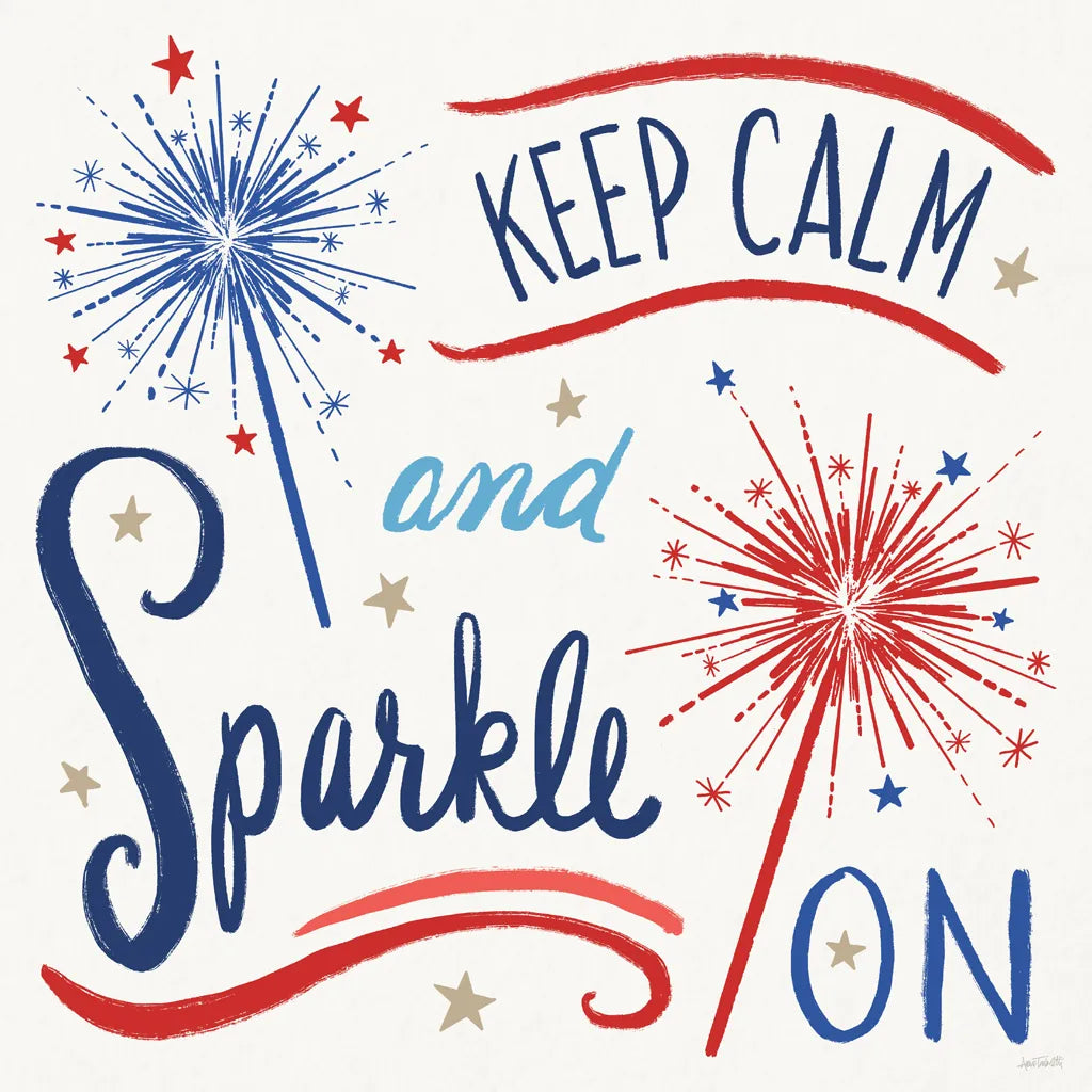 Star Spangled Sayings III by Anne Tavoletti. SKU 85906a. Archival Giclee Fine art print for wall decor.