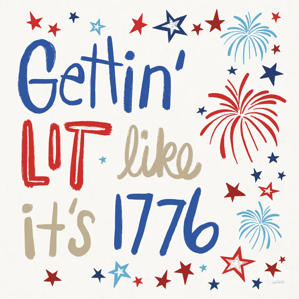 Star Spangled Sayings VI by Anne Tavoletti. SKU 87620a. Archival Giclee Fine art print for wall decor.