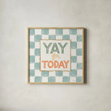 Stylish Sayings X by Anne Tavoletti. Shown in a natural wood glass frame for a timeless modern aesthetic. Available as an archival giclee rolled canvas, fine art paper, or poster print. SKU 101513a.