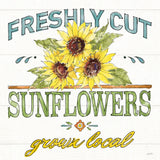 Sunflower Fields III by Anne Tavoletti. SKU 54383a. Archival Giclee Fine art print for wall decor.