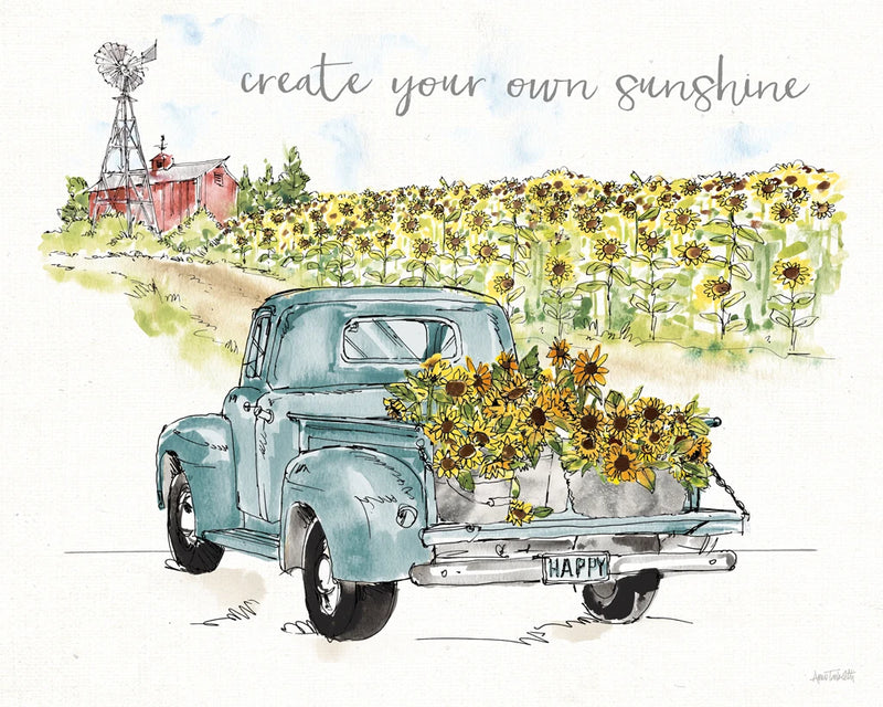 Sunflower Fields VI by Anne Tavoletti