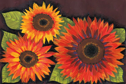 Sunflowers by Anne Tavoletti. SKU 26713i. Archival Giclee Fine art print for wall decor.