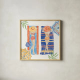 Sunkissed II by Anne Tavoletti. Shown in a natural wood glass frame for a timeless modern aesthetic. Available as an archival giclee rolled canvas, fine art paper, or poster print. SKU 104200a.