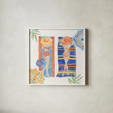 Sunkissed II by Anne Tavoletti. Shown in a crisp white glass frame for a clean and minimalist style. Available as an archival giclee rolled canvas, fine art paper, or poster print. SKU 104200a.
