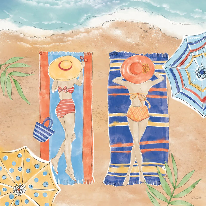 Sunkissed II Beach by Anne Tavoletti. SKU 104201a. Archival Giclee Fine art print for wall decor.