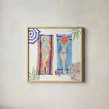 Sunkissed III by Anne Tavoletti. Shown in a natural wood glass frame for a timeless modern aesthetic. Available as an archival giclee rolled canvas, fine art paper, or poster print. SKU 104202a.