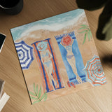 Sunkissed III Beach by Anne Tavoletti. Shown as a detailed flat fine art print, highlighting archival giclee quality. Available as an archival giclee rolled canvas, fine art paper, or poster print. SKU 104203a.
