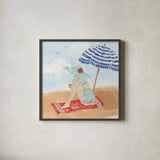 Sunkissed V by Anne Tavoletti. Shown in a sleek black glass frame for a contemporary gallery look. Available as an archival giclee rolled canvas, fine art paper, or poster print. SKU 104205a.