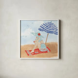 Sunkissed V by Anne Tavoletti. Shown in a crisp white glass frame for a clean and minimalist style. Available as an archival giclee rolled canvas, fine art paper, or poster print. SKU 104205a.