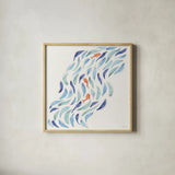 Sunkissed VI by Anne Tavoletti. Shown in a natural wood glass frame for a timeless modern aesthetic. Available as an archival giclee rolled canvas, fine art paper, or poster print. SKU 104206a.