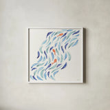 Sunkissed VI by Anne Tavoletti. Shown in a crisp white glass frame for a clean and minimalist style. Available as an archival giclee rolled canvas, fine art paper, or poster print. SKU 104206a.