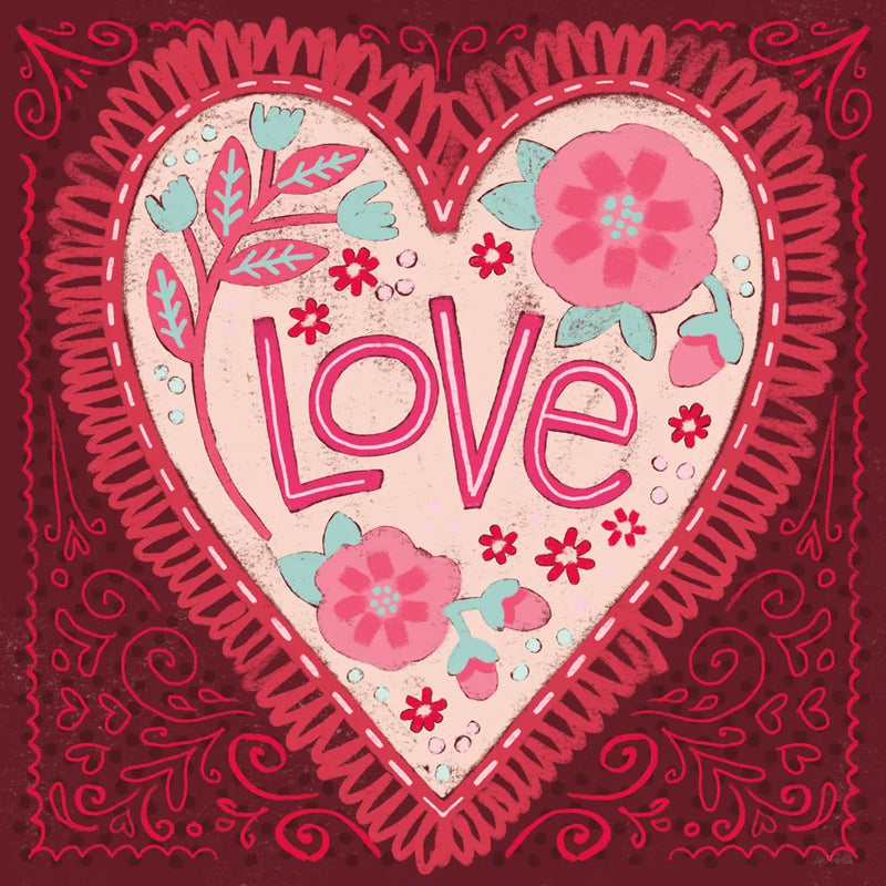 Sweet Hearts III by Anne Tavoletti. SKU 96255a. Archival Giclee Fine art print for wall decor.