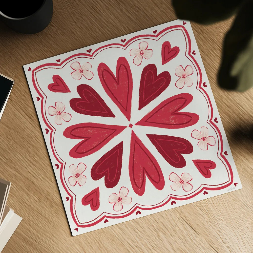 Sweet Hearts IV by Anne Tavoletti. Shown as a detailed flat fine art print, highlighting archival giclee quality. Available as an archival giclee rolled canvas, fine art paper, or poster print. SKU 96256a.