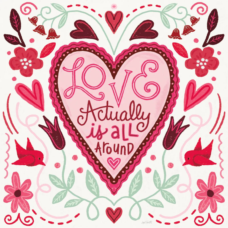 Sweet Hearts VI v2 by Anne Tavoletti. SKU 97412a. Archival Giclee Fine art print for wall decor.