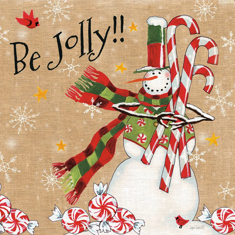 Sweet Snowmen II by Anne Tavoletti. SKU 20563a. Archival Giclee Fine art print for wall decor.