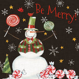 Sweet Snowmen IV Black by Anne Tavoletti. SKU 20569a. Archival Giclee Fine art print for wall decor.