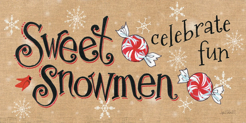 Sweet Snowmen Sign II by Anne Tavoletti