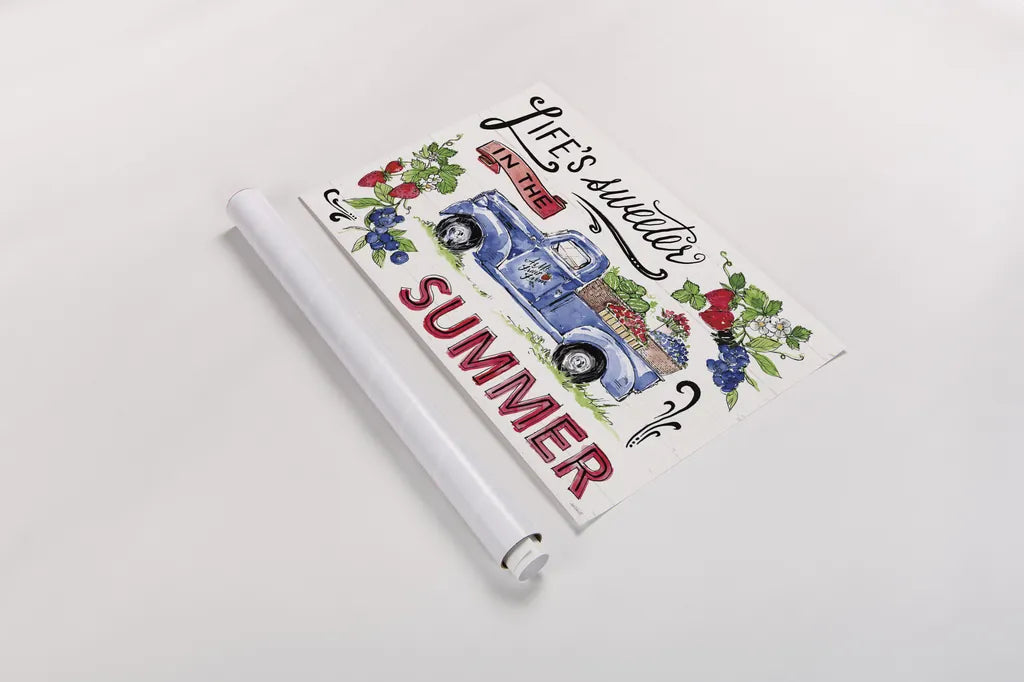 Sweet Summer I by Anne Tavoletti. shown as a rolled paper print. Available as archival giclee rolled canvas, fine art paper, or poster print. SKU 86735i.