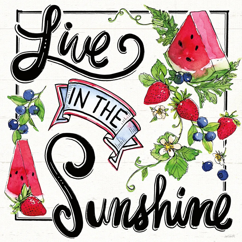 Sweet Summer II by Anne Tavoletti. SKU 86736a. Archival Giclee Fine art print for wall decor.