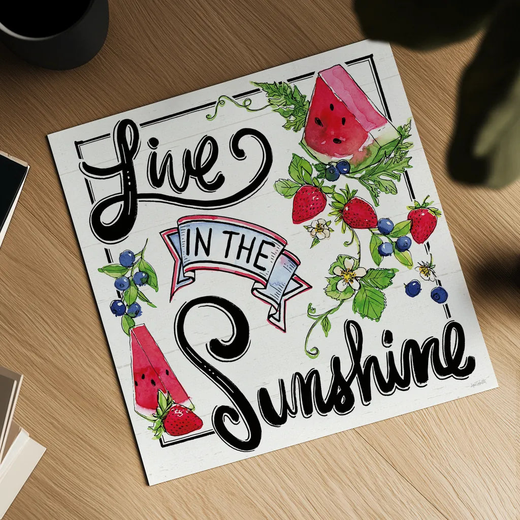 Sweet Summer II by Anne Tavoletti. Shown as a detailed flat fine art print, highlighting archival giclee quality. Available as an archival giclee rolled canvas, fine art paper, or poster print. SKU 86736a.