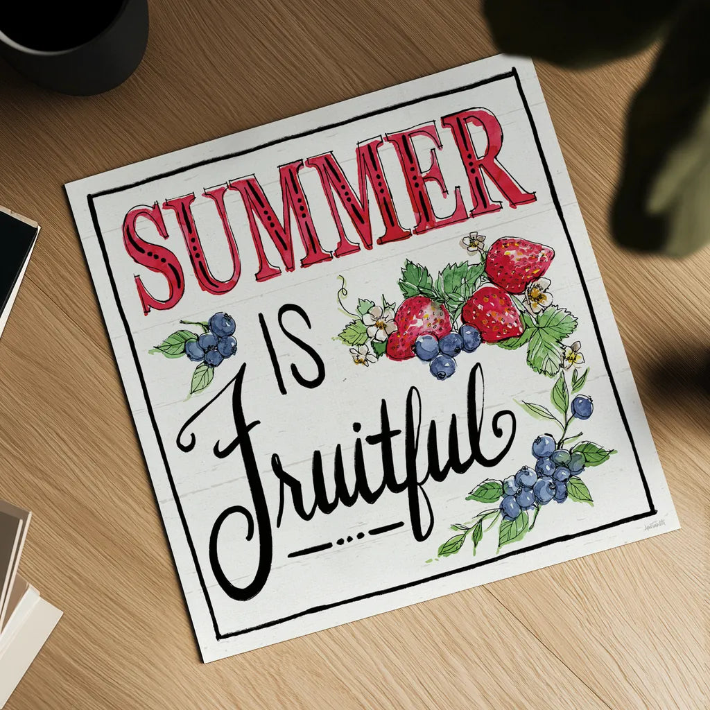 Sweet Summer IV by Anne Tavoletti. Shown as a detailed flat fine art print, highlighting archival giclee quality. Available as an archival giclee rolled canvas, fine art paper, or poster print. SKU 86738a.