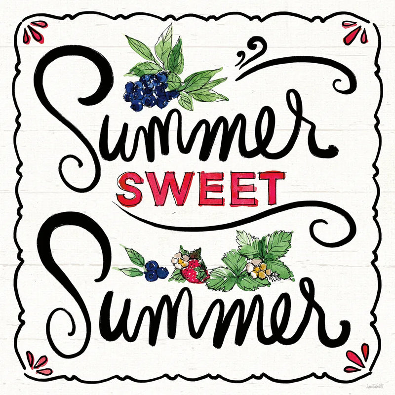 Sweet Summer V by Anne Tavoletti. SKU 86739a. Archival Giclee Fine art print for wall decor.