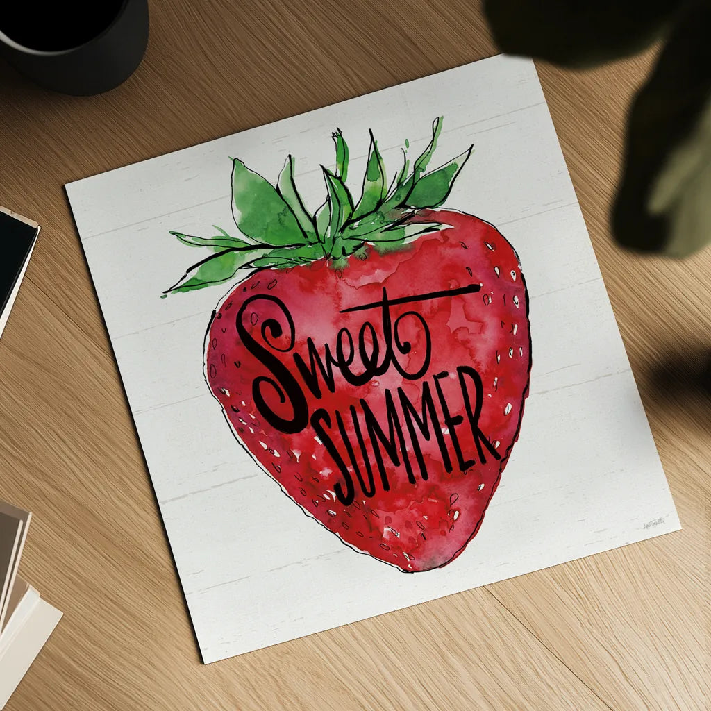 Sweet Summer VII by Anne Tavoletti. Shown as a detailed flat fine art print, highlighting archival giclee quality. Available as an archival giclee rolled canvas, fine art paper, or poster print. SKU 86741a.
