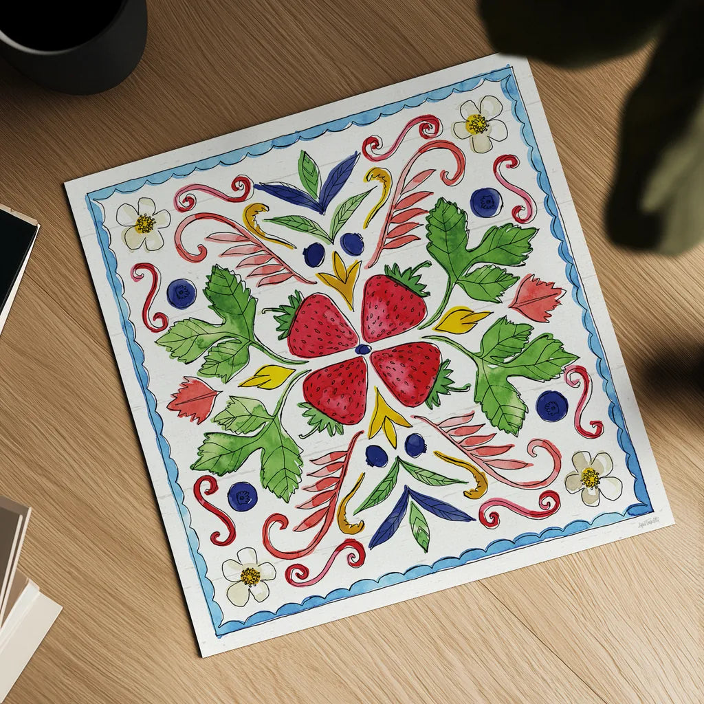 Sweet Summer X by Anne Tavoletti. Shown as a detailed flat fine art print, highlighting archival giclee quality. Available as an archival giclee rolled canvas, fine art paper, or poster print. SKU 86744a.