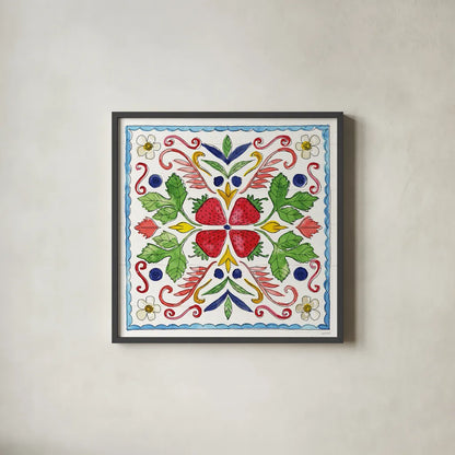 Sweet Summer X by Anne Tavoletti. Shown in a sleek black glass frame for a contemporary gallery look. Available as an archival giclee rolled canvas, fine art paper, or poster print. SKU 86744a.