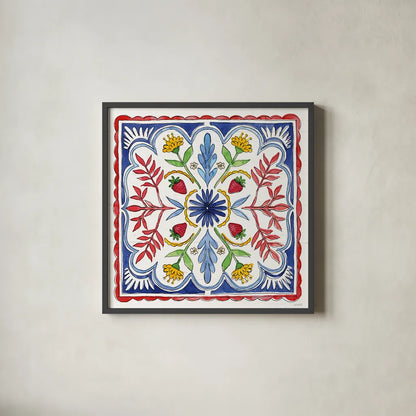 Sweet Summer XI by Anne Tavoletti. Shown in a sleek black glass frame for a contemporary gallery look. Available as an archival giclee rolled canvas, fine art paper, or poster print. SKU 86745a.