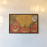 Swirl Pumpkin by Anne Tavoletti. shown as a paper print in a black flame. Available as a archival giclee rolled canvas, fine art paper, or poster print. SKU 26714i.