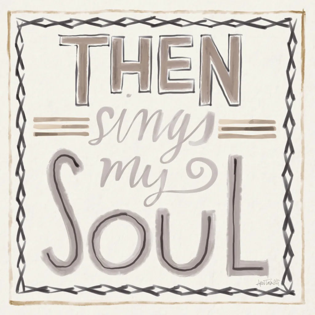 Then Sings I by Anne Tavoletti. SKU 63190a. Archival Giclee Fine art print for wall decor.