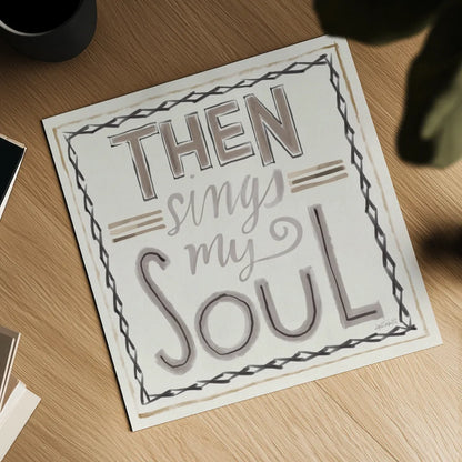 Then Sings I by Anne Tavoletti. Shown as a detailed flat fine art print, highlighting archival giclee quality. Available as an archival giclee rolled canvas, fine art paper, or poster print. SKU 63190a.