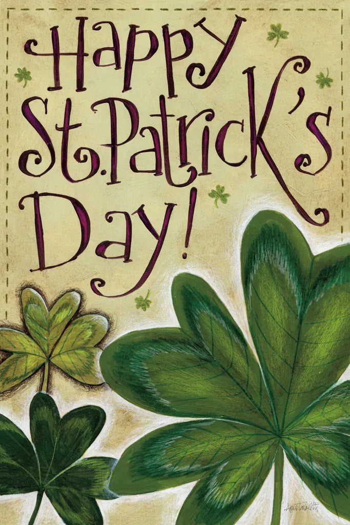 Three Clovers by Anne Tavoletti. SKU 56645h. Archival Giclee Fine art print for wall decor.
