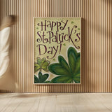 Three Clovers by Anne Tavoletti. shown as over sized large wall art. Available as an archival giclee rolled canvas, fine art paper, or poster print. SKU 56645h.