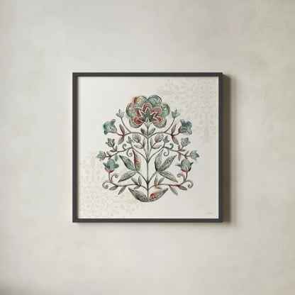 Tones of the Season I by Anne Tavoletti. Shown in a sleek black glass frame for a contemporary gallery look. Available as an archival giclee rolled canvas, fine art paper, or poster print. SKU 97196a.