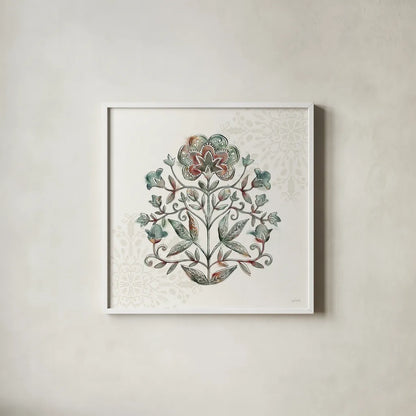 Tones of the Season I by Anne Tavoletti. Shown in a crisp white glass frame for a clean and minimalist style. Available as an archival giclee rolled canvas, fine art paper, or poster print. SKU 97196a.