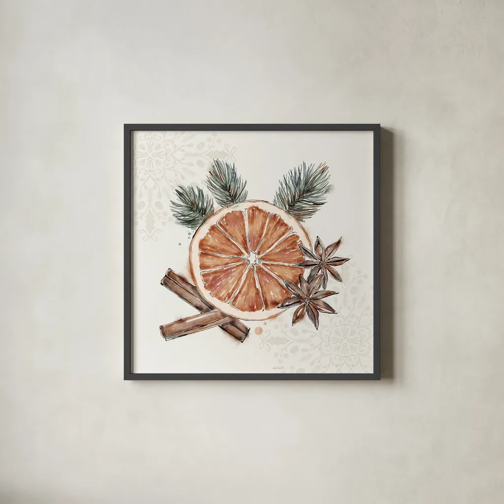 Tones of the Season II by Anne Tavoletti. Shown in a sleek black glass frame for a contemporary gallery look. Available as an archival giclee rolled canvas, fine art paper, or poster print. SKU 97197a.