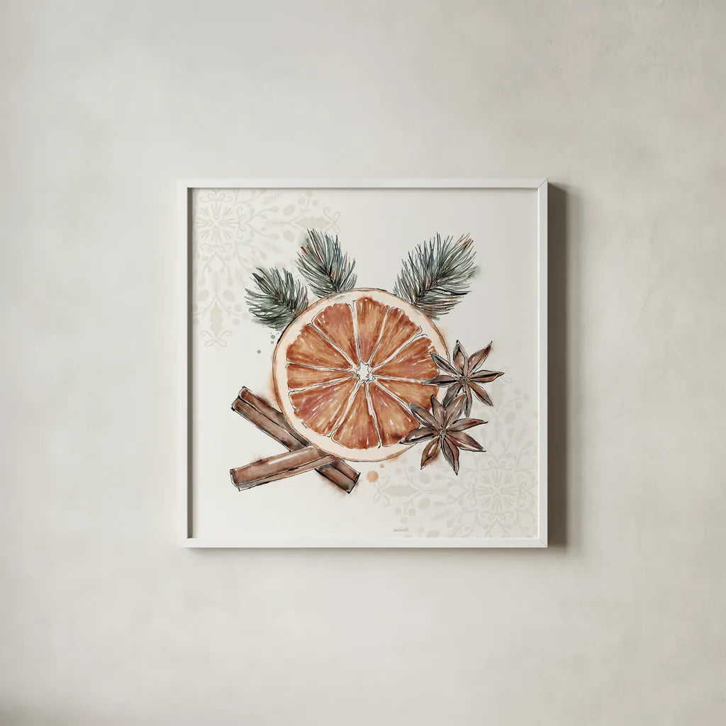 Tones of the Season II by Anne Tavoletti. Shown in a crisp white glass frame for a clean and minimalist style. Available as an archival giclee rolled canvas, fine art paper, or poster print. SKU 97197a.