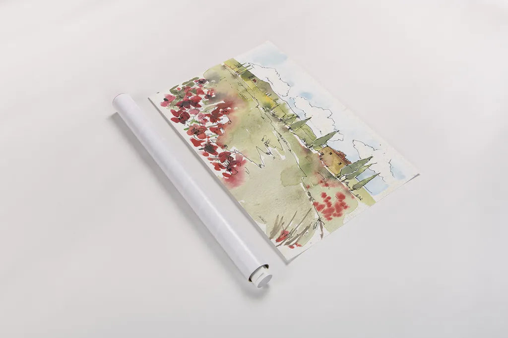 Tuscan Elegance II by Anne Tavoletti. shown as a rolled paper print. Available as archival giclee rolled canvas, fine art paper, or poster print. SKU 31918i.