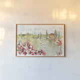 Tuscan Elegance II by Anne Tavoletti. shown as a paper print in a natural frame. Available as a archival giclee rolled canvas, fine art paper, or poster print. SKU 31918i.